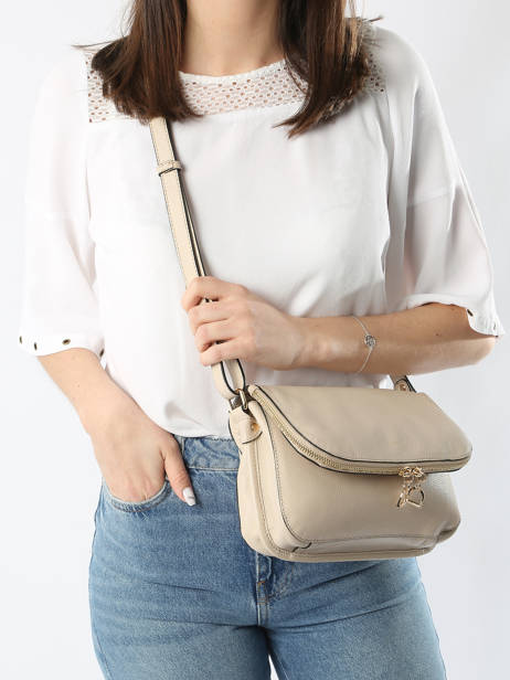 Sac BandouliÃ¨re M Tradition Cuir Etrier Beige tradition ETRA059M vue secondaire 1